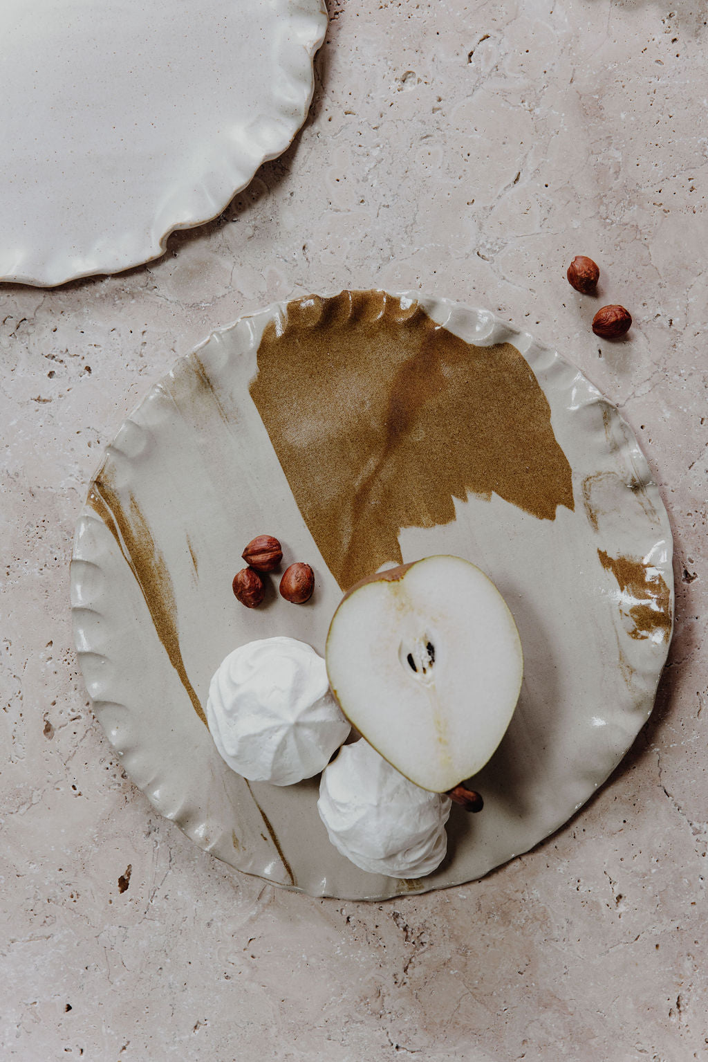Assiettes terres mêlées Ø 25 cm