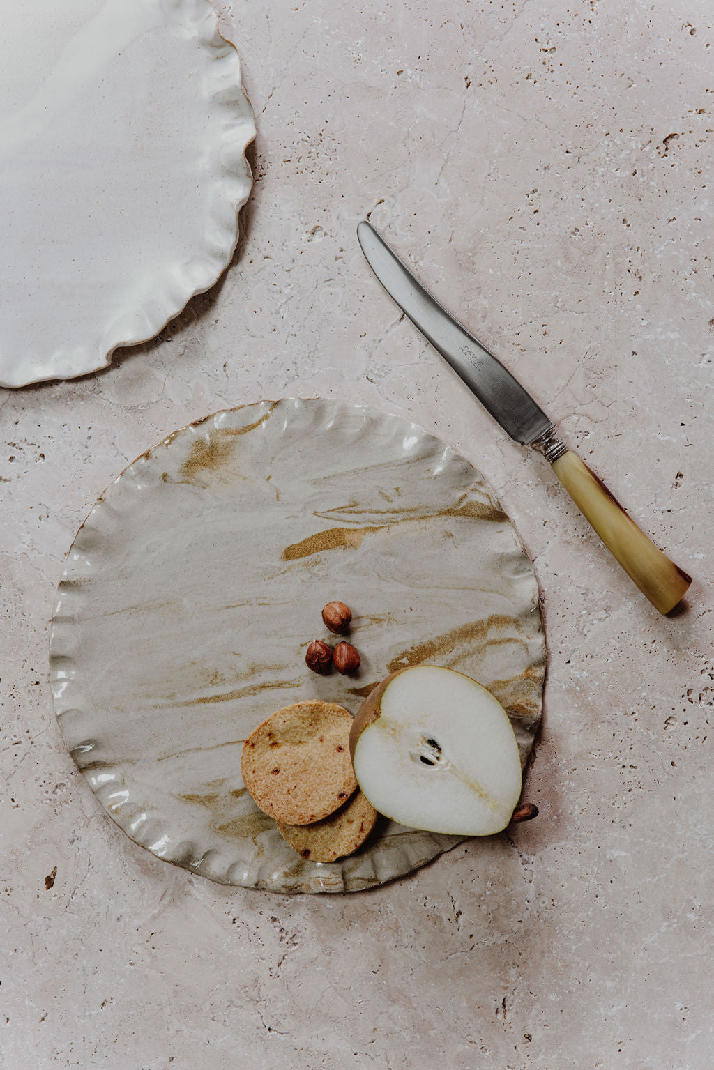 Assiettes terres mêlées Ø 25 cm