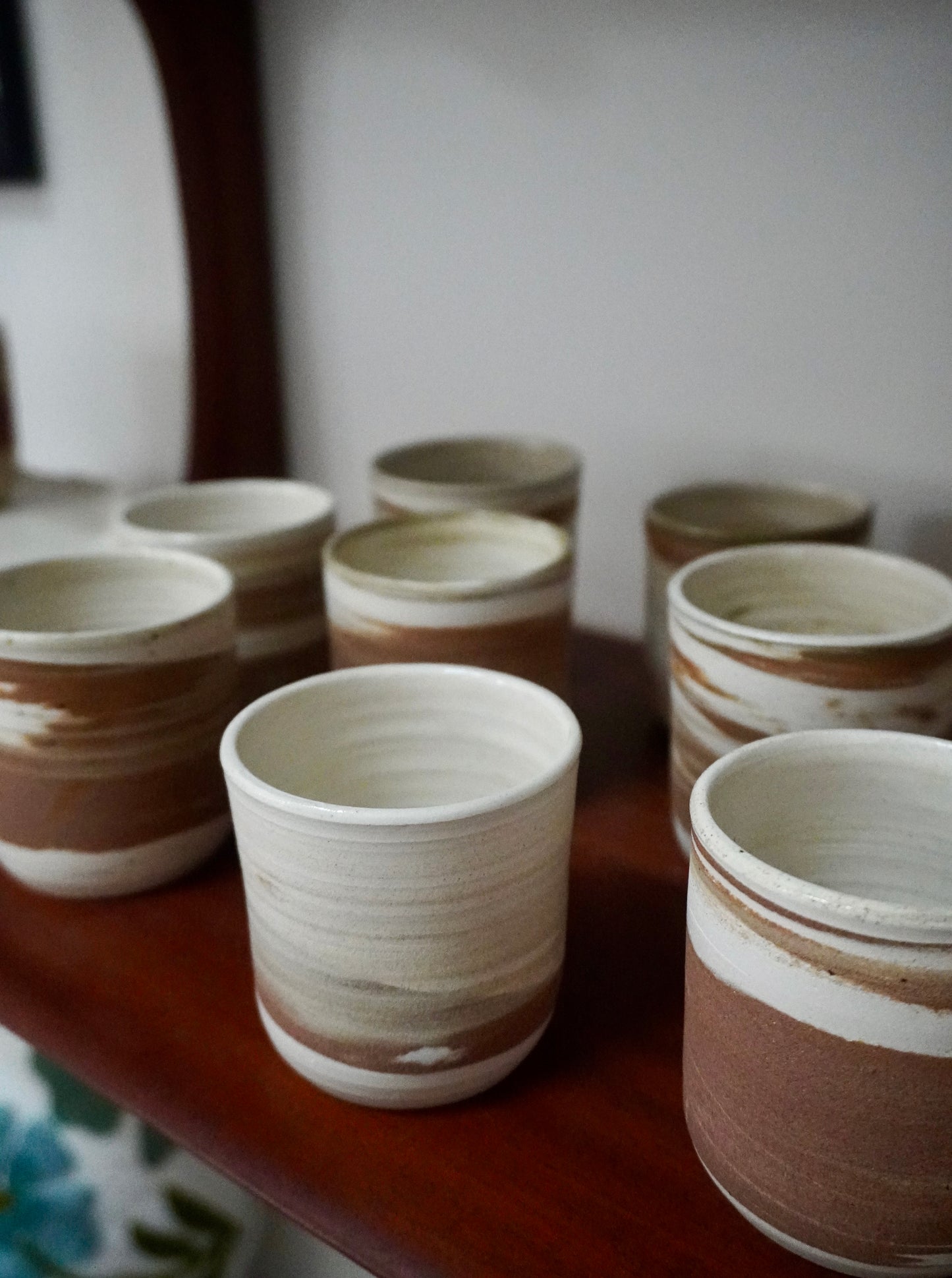 Gobelets terre mêlée