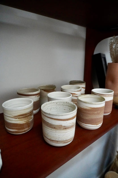 Gobelets terre mêlée