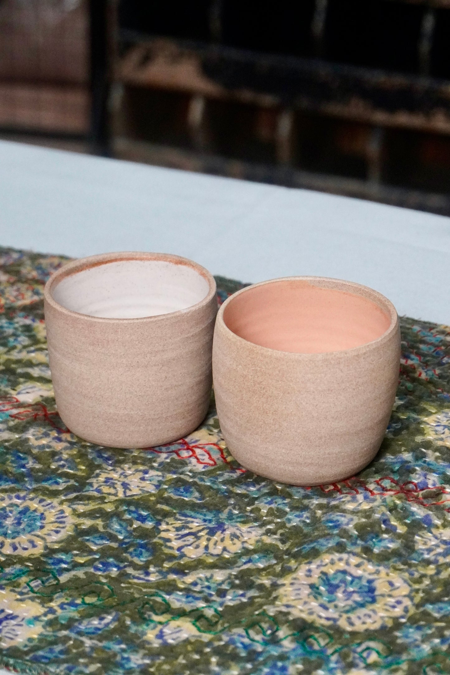 Gobelets grès brut
