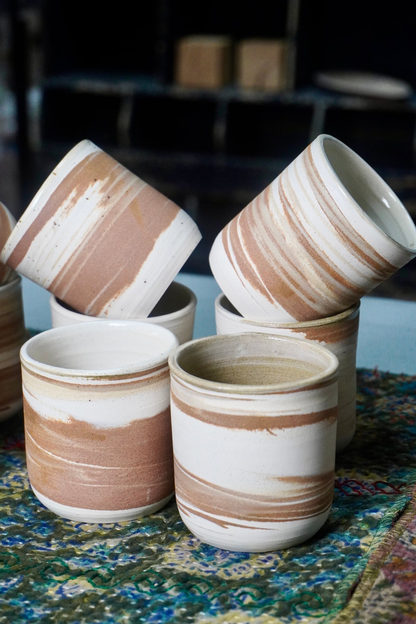Gobelets terre mêlée