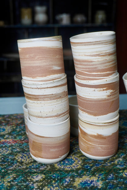 Gobelets terre mêlée