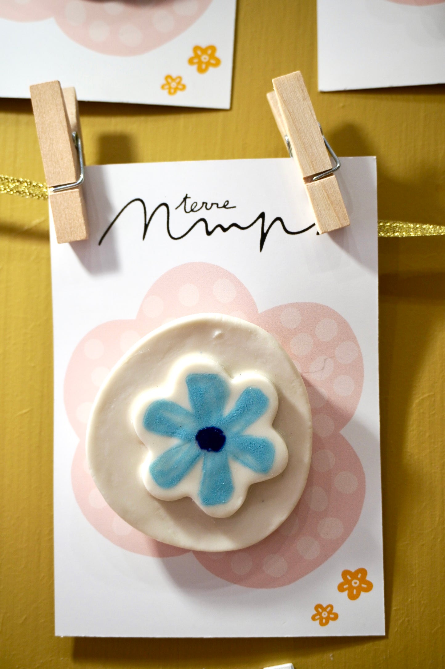 Broche porcelaine Rosalie