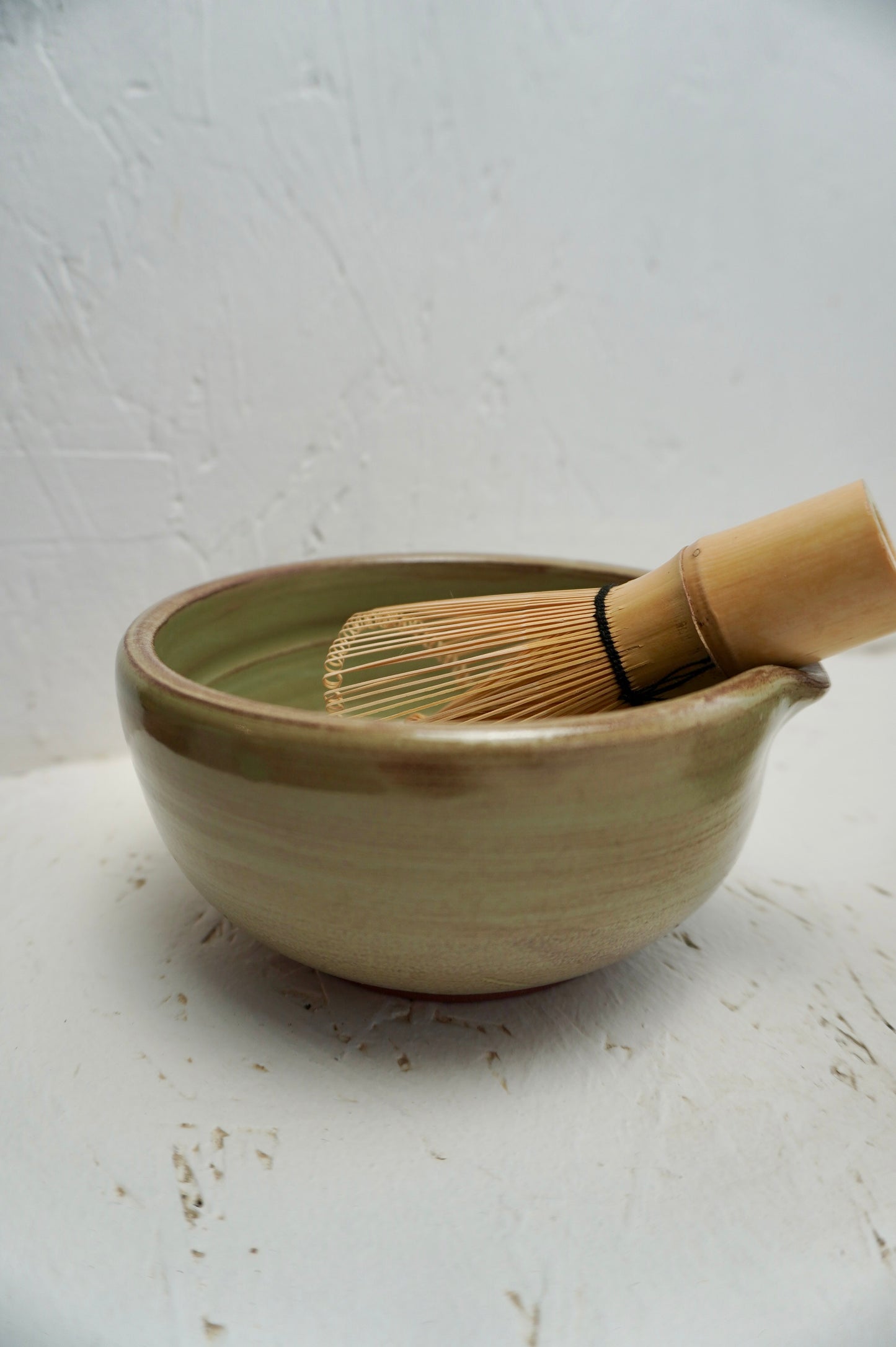 Kit matcha en grès - BOL + Coupelle