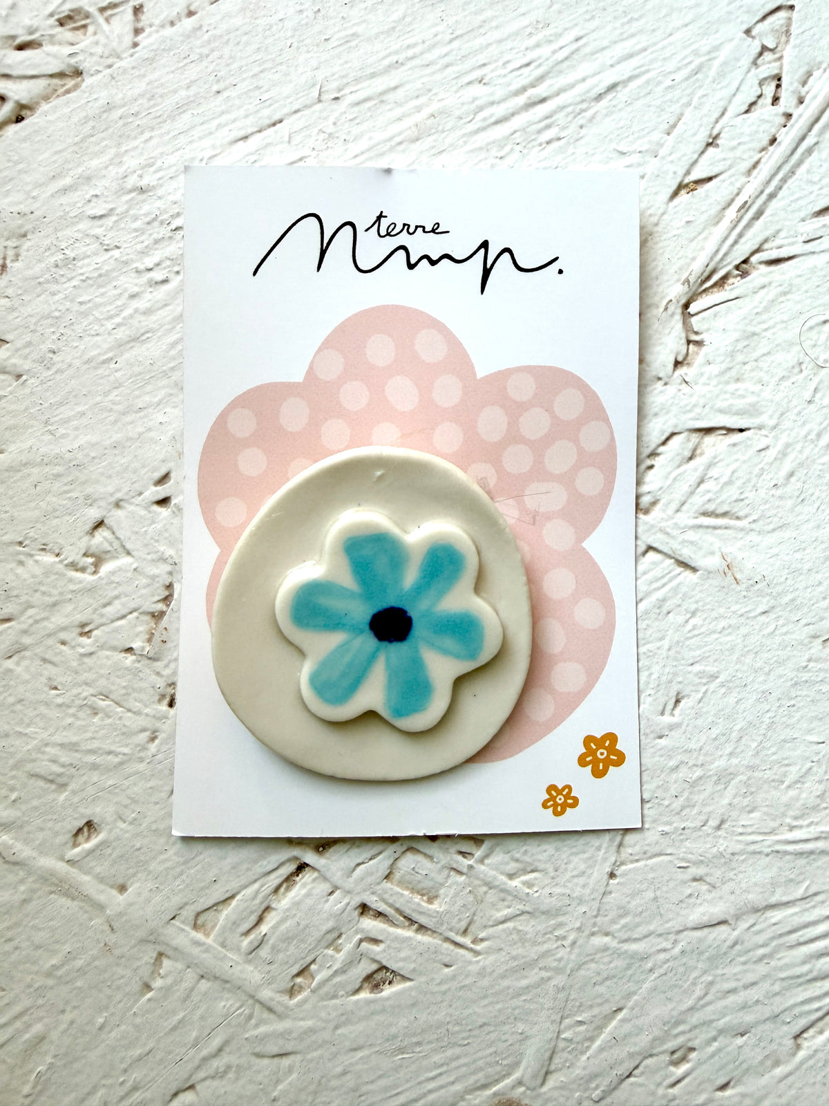 Broche porcelaine Rosalie